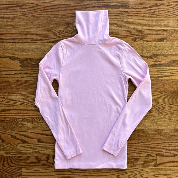J. Crew Pink Perfect Fit Turtleneck - Picture 3 of 3